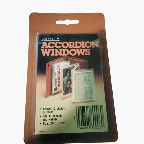 Wallet Card Holder Insert Amity Accordion Windows 12 Photo Credit Cards - Picture 1 of 3